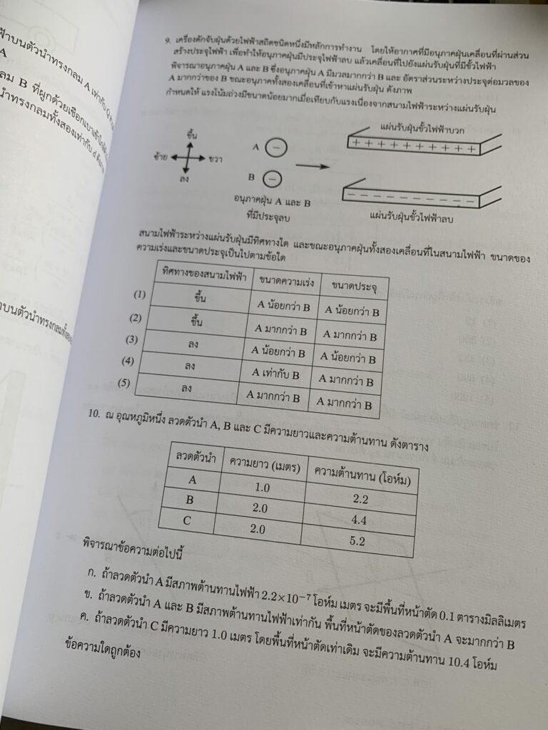 ตัวอย่างโจทย์ในหนังสือ